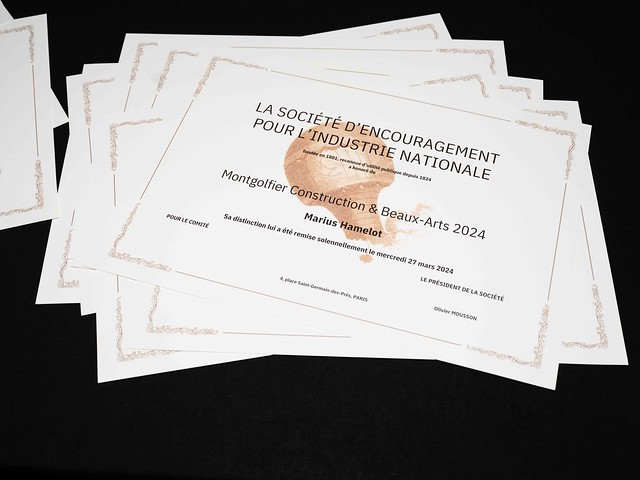 ORRION CHEMICALS, Prix Montgolfier 2024, lauréat du Comité des Arts Chimiques (27 Mars 2024)